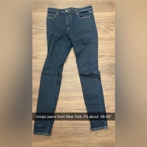 UNIQLO jeans from New York. Excellent condition. Size 28-29” in womens.